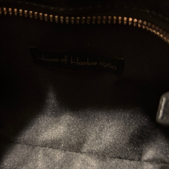 House of Harlow 1960 Beige and Black Woven Shoulder Bag - Picture 7 of 9
